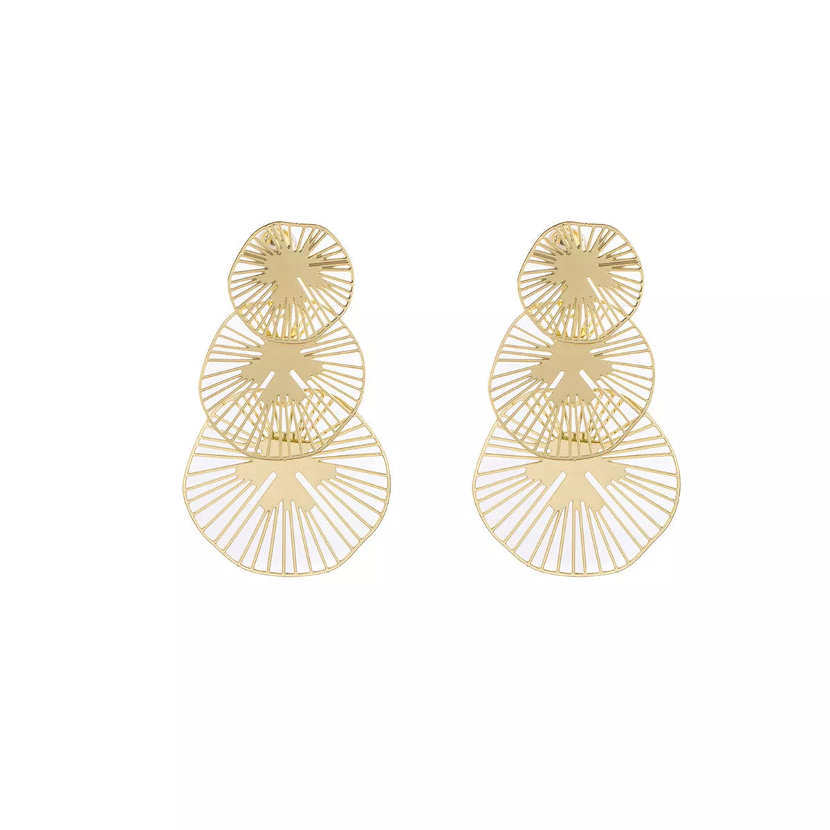 18K Gold-Plated Geometric Drop Earrings