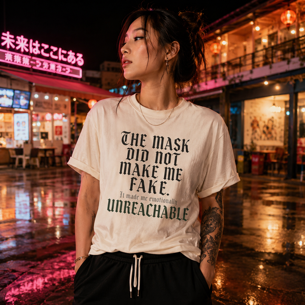The Mask Did Not Make Me Fake — Oversized Boxy Tee