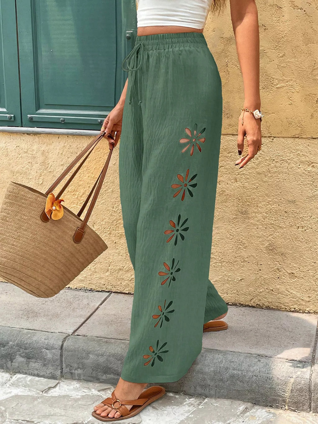 Casual Wide-Leg Pants