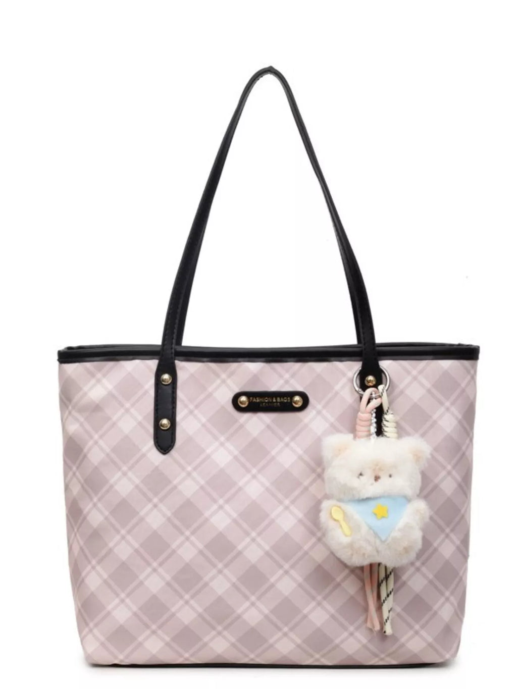 Plaid Pattern Shoulder Bag
