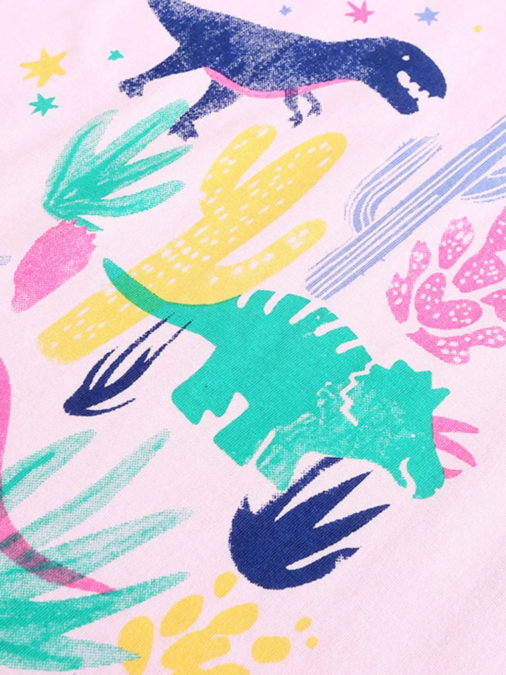Children's Ruffled Dinosaur Top and Shorts Set