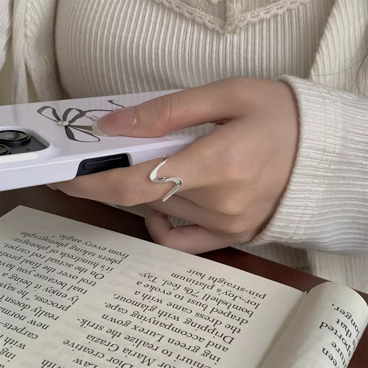 925 Sterling Silver Irregular Ring