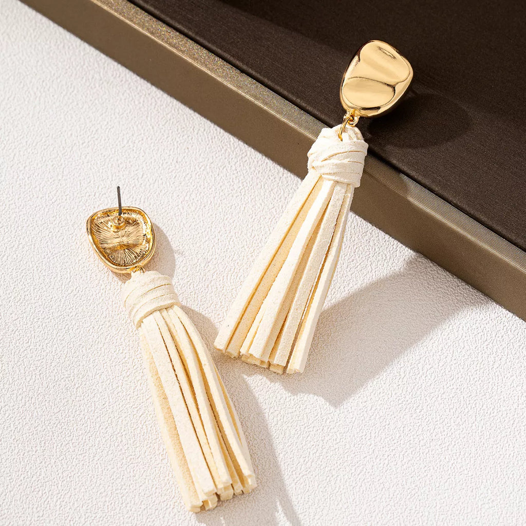 18K Gold-Plated Tassel Earrings