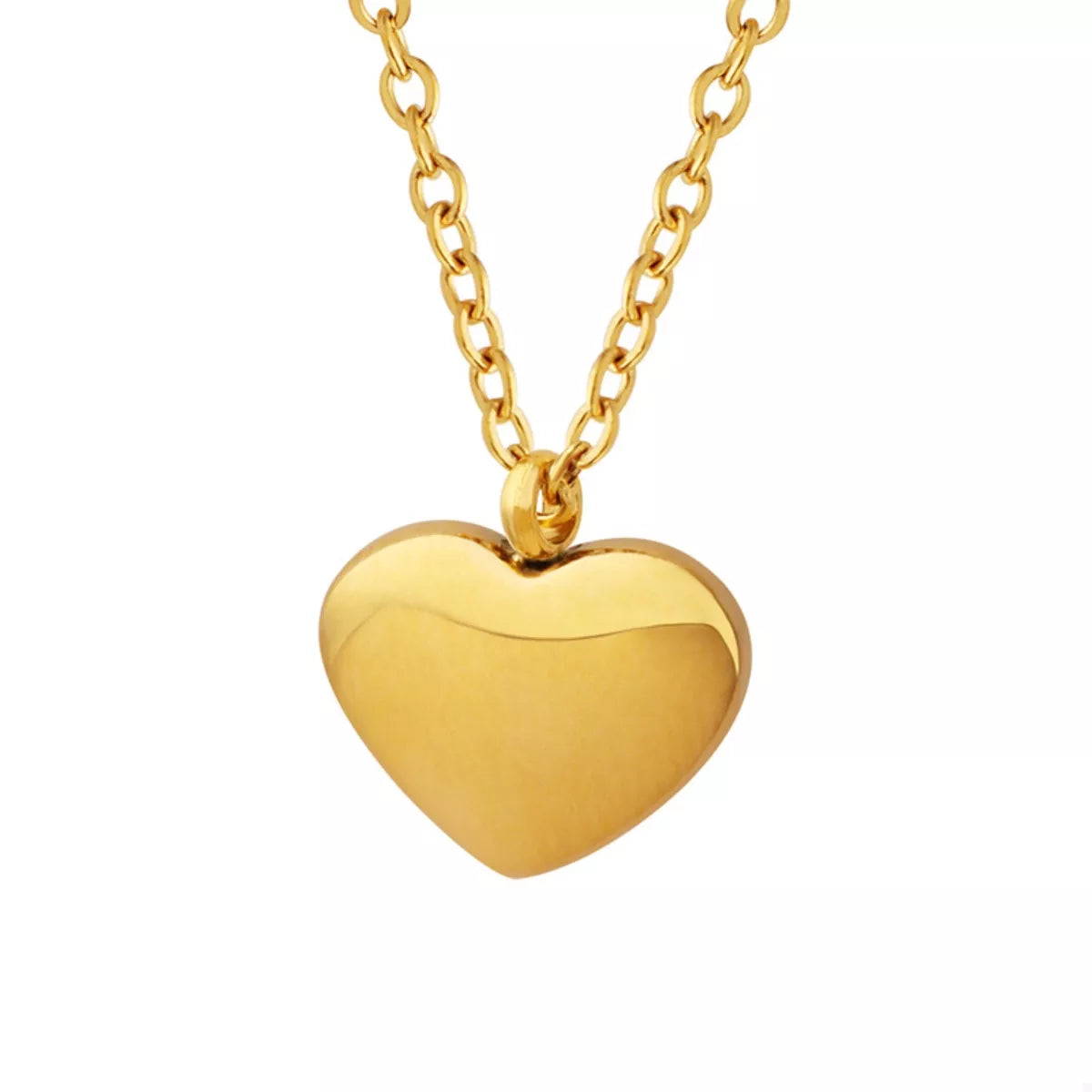 18K Gold-Plated Heart Pendant Necklace
