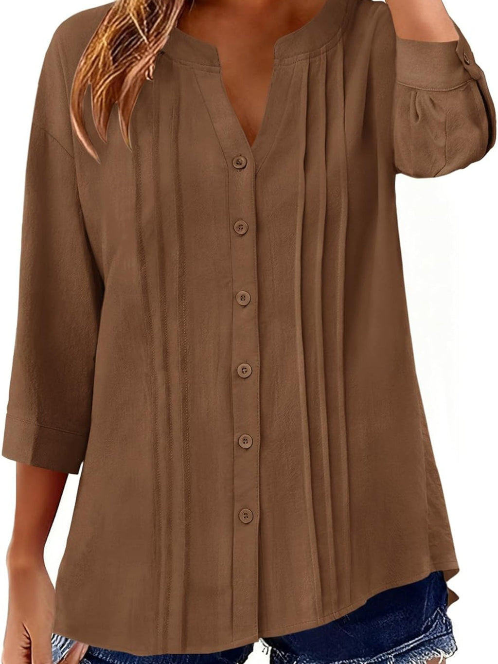 Button-Down Notched Shirt