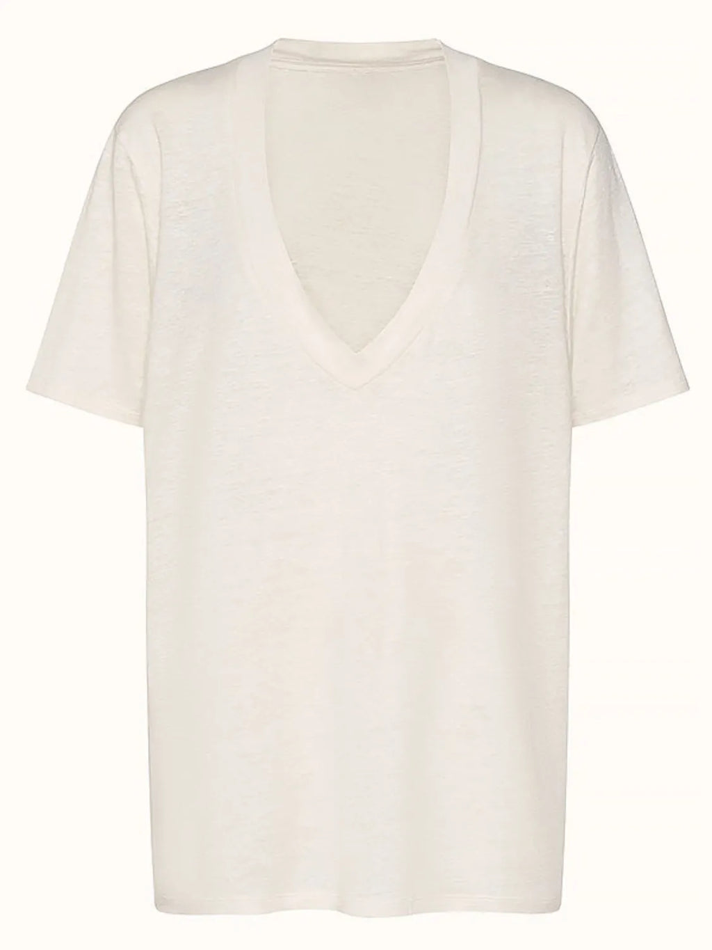 Solid V-Neck Short Sleeve T-Shirt