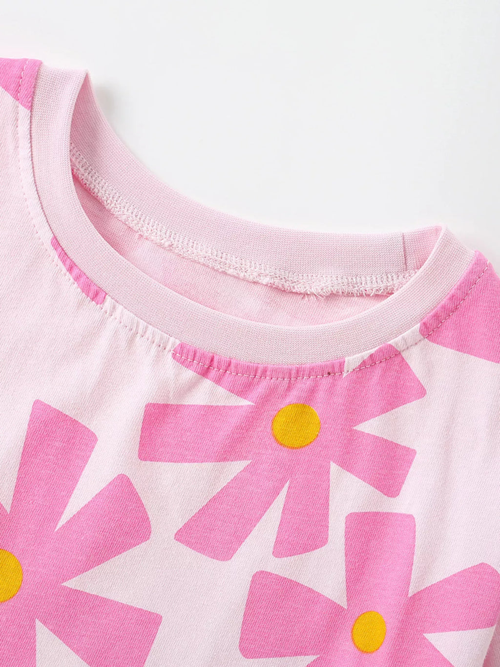 Children's Floral Print Cotton T-Shirt