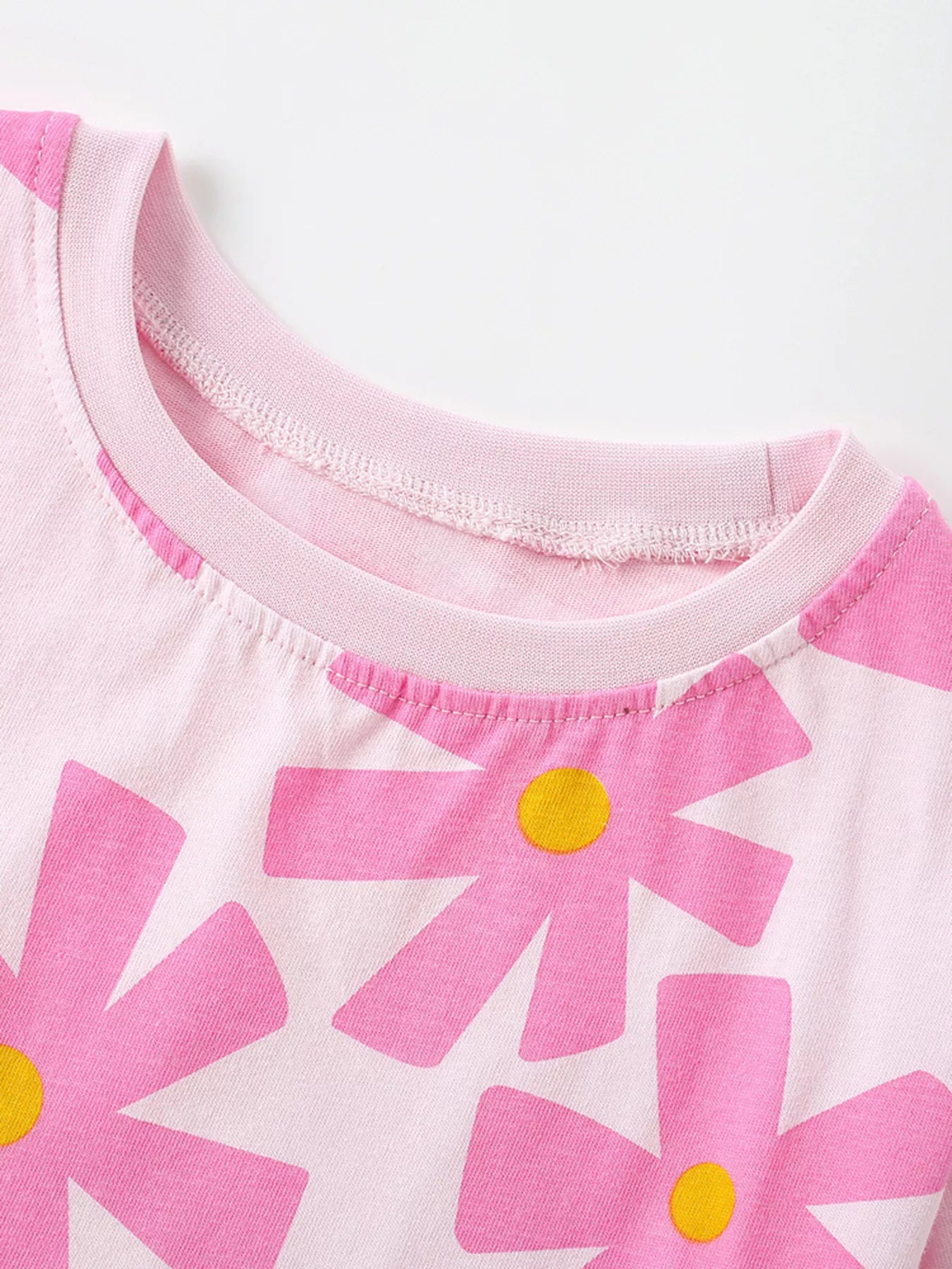 Children's Floral Print Cotton T-Shirt