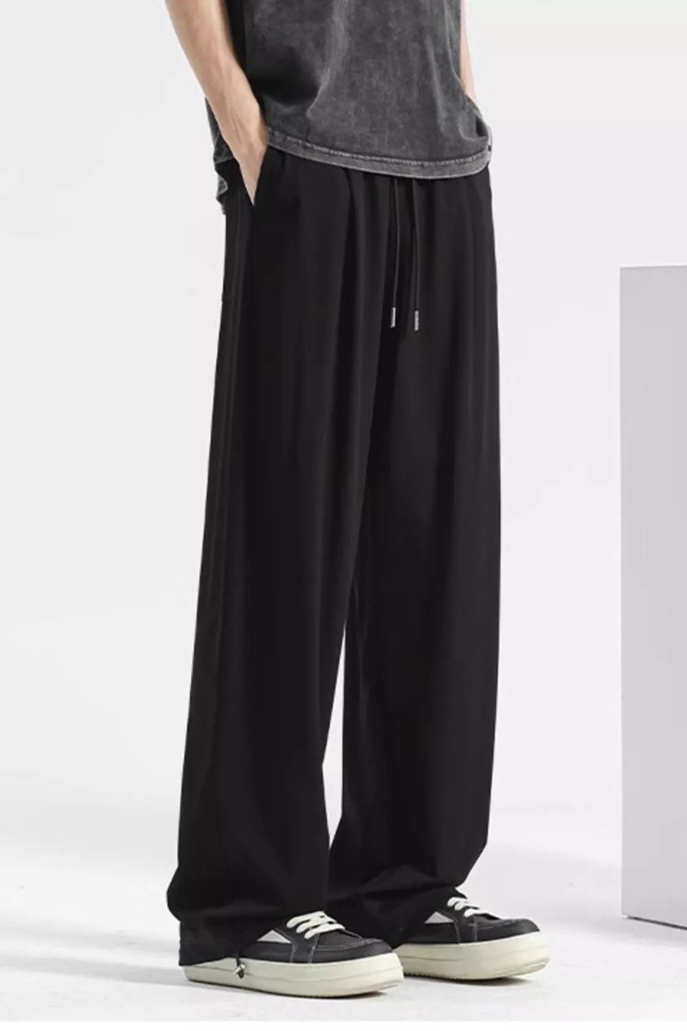 Men's Plus Size Casual Loose Fit Drawstring Sweatpants