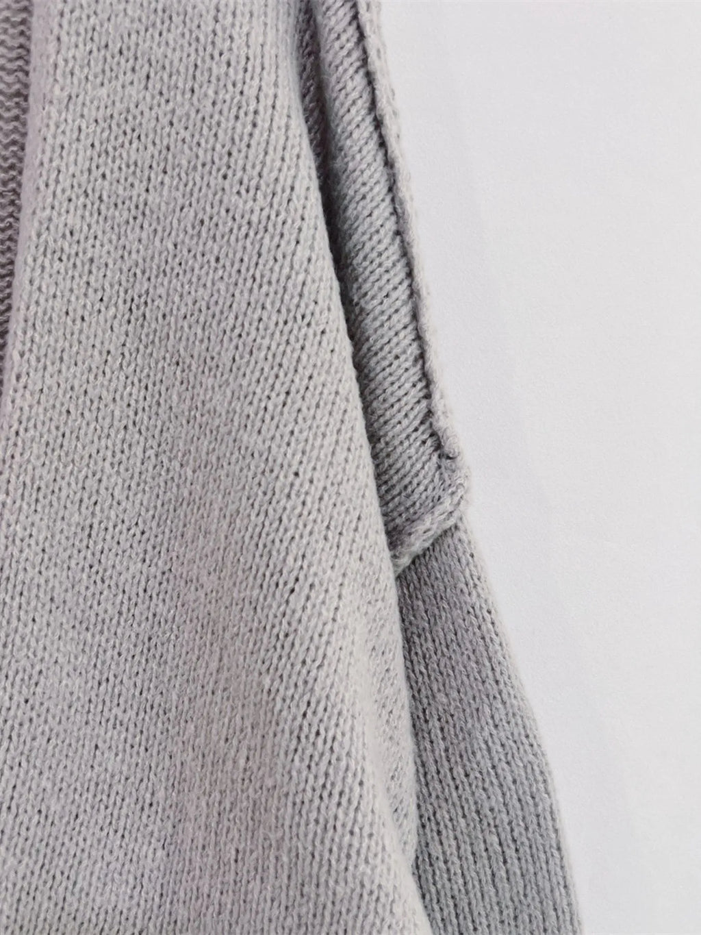Open Front Dropped Shoulder Cardigan