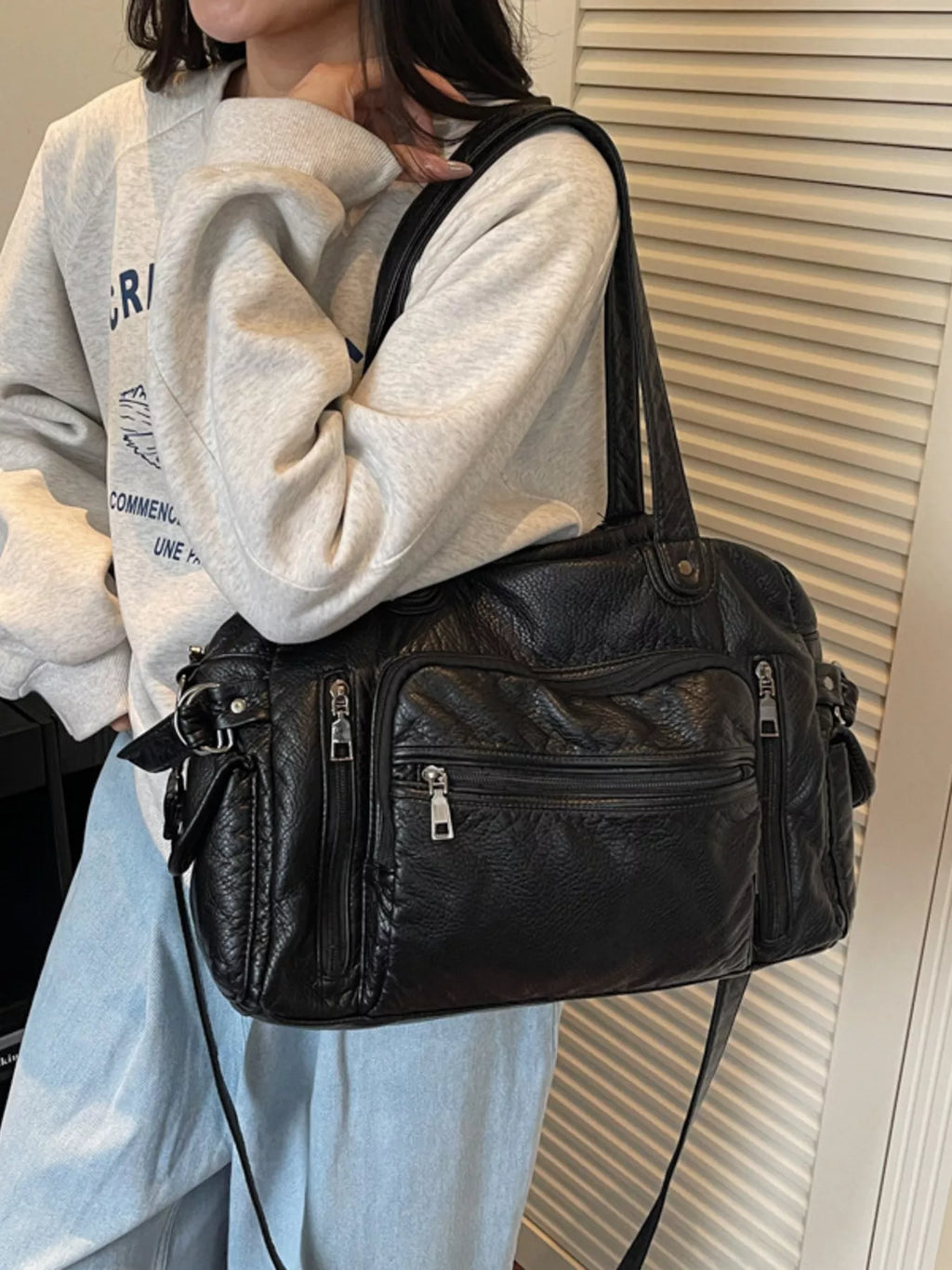 Multi Pocket Shoulder Bag