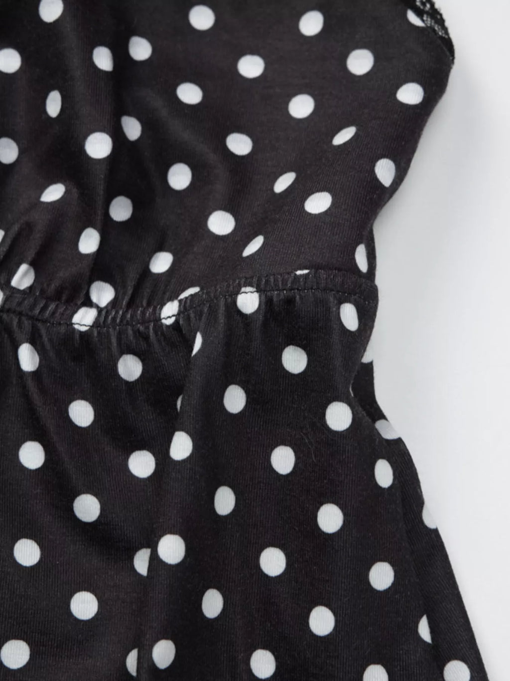 Polka Dot Lace Trim Cami