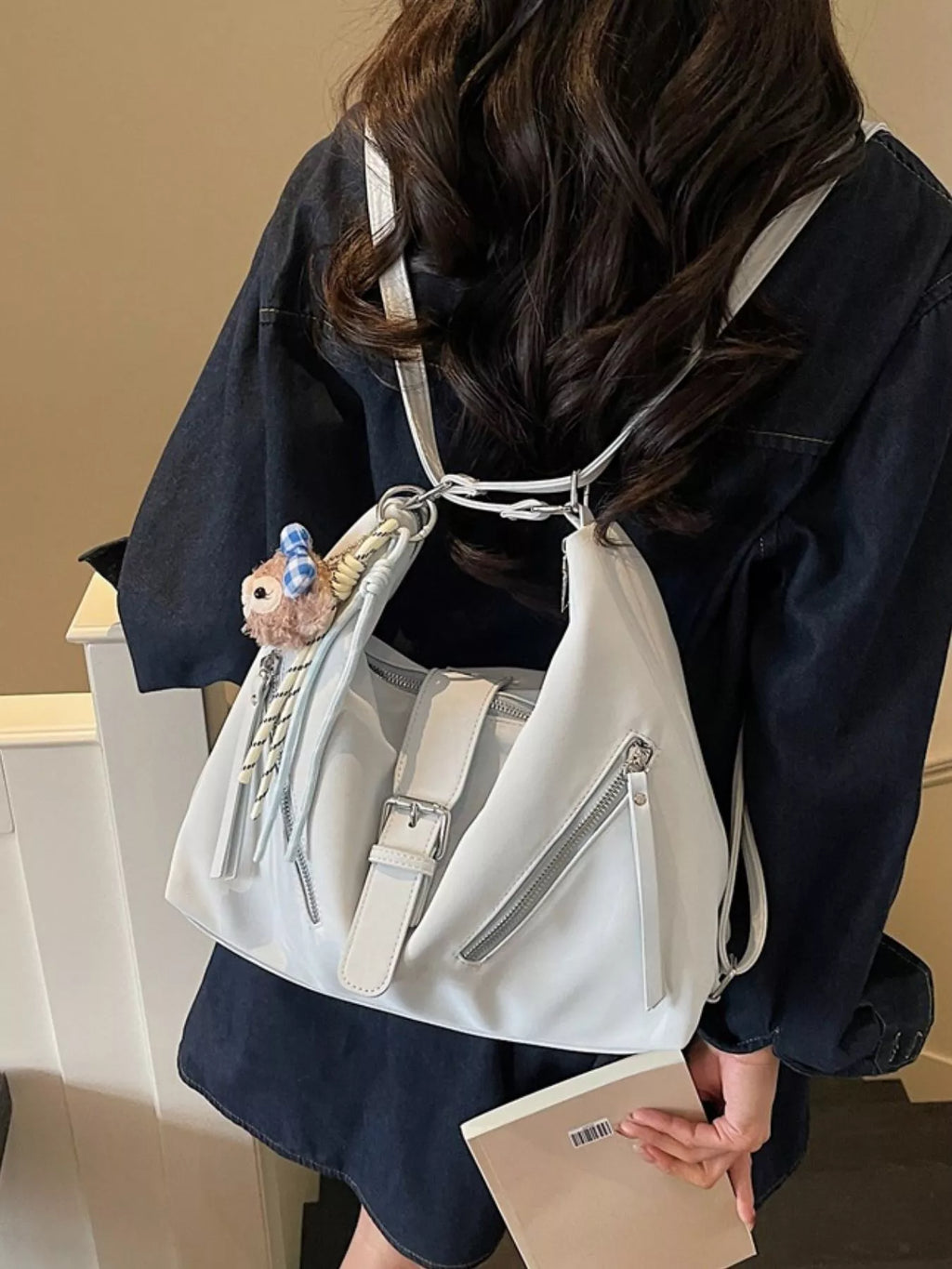 Convertible Buckle Shoulder Bag