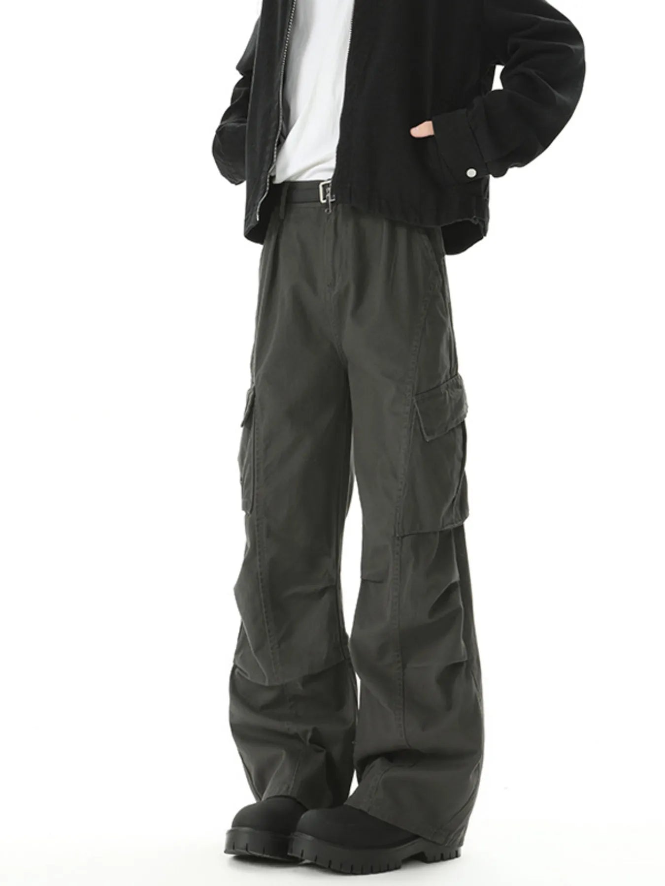 Men's Loose Fit Cargo Pants with Pockets