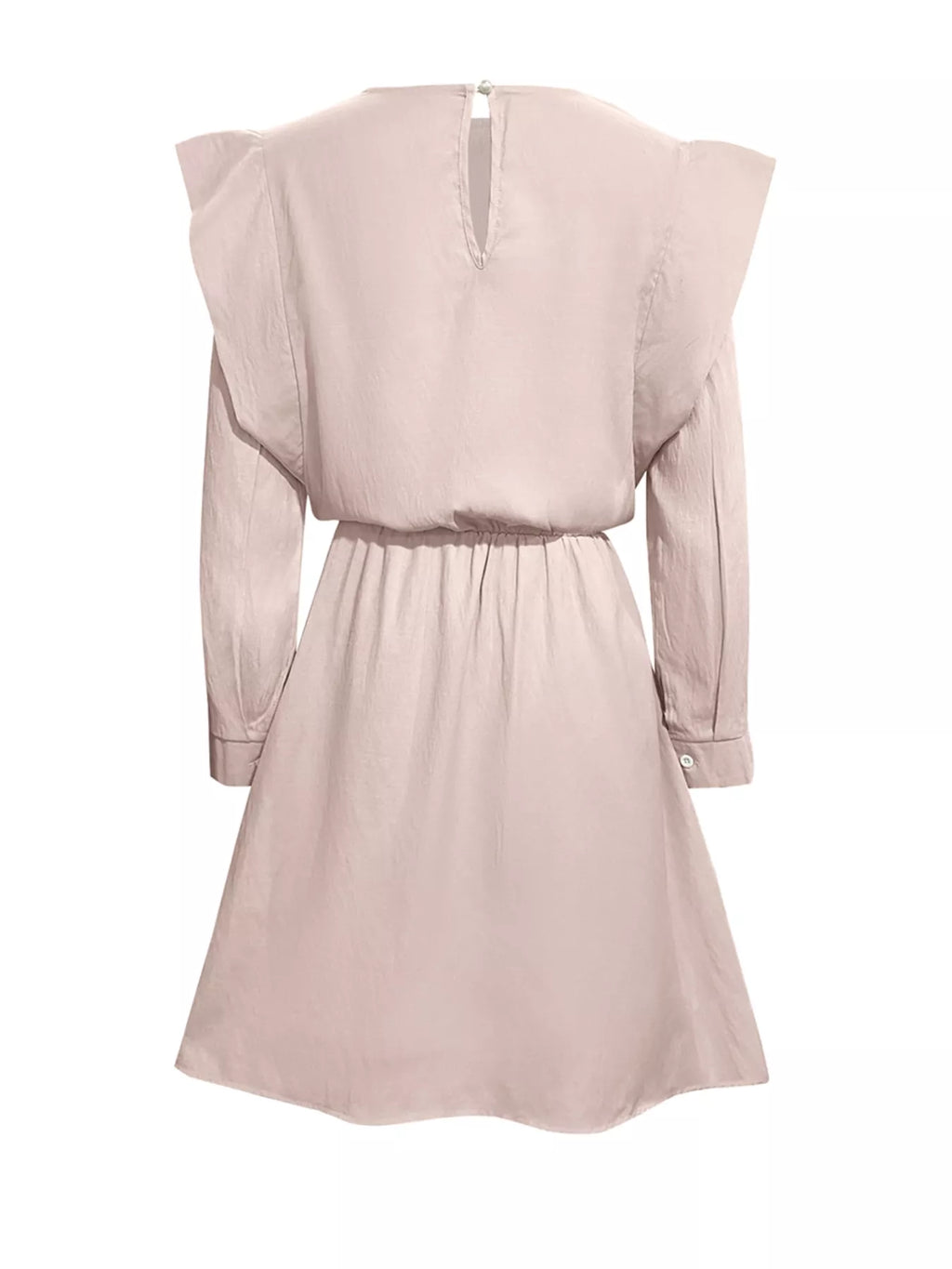 Ruffled Long Sleeve Mini Dress