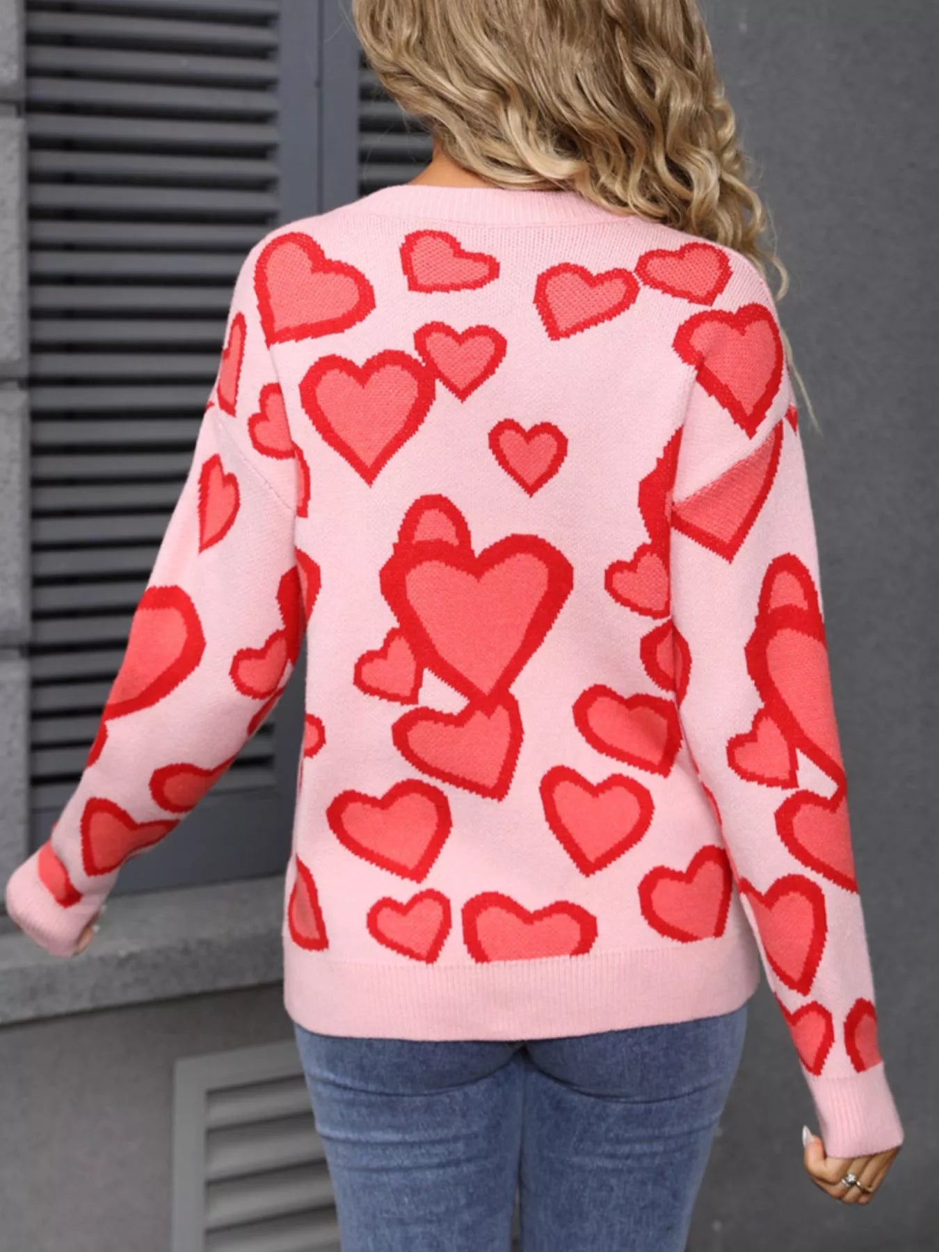 Valentine's Day Heart Crew Neck Sweater