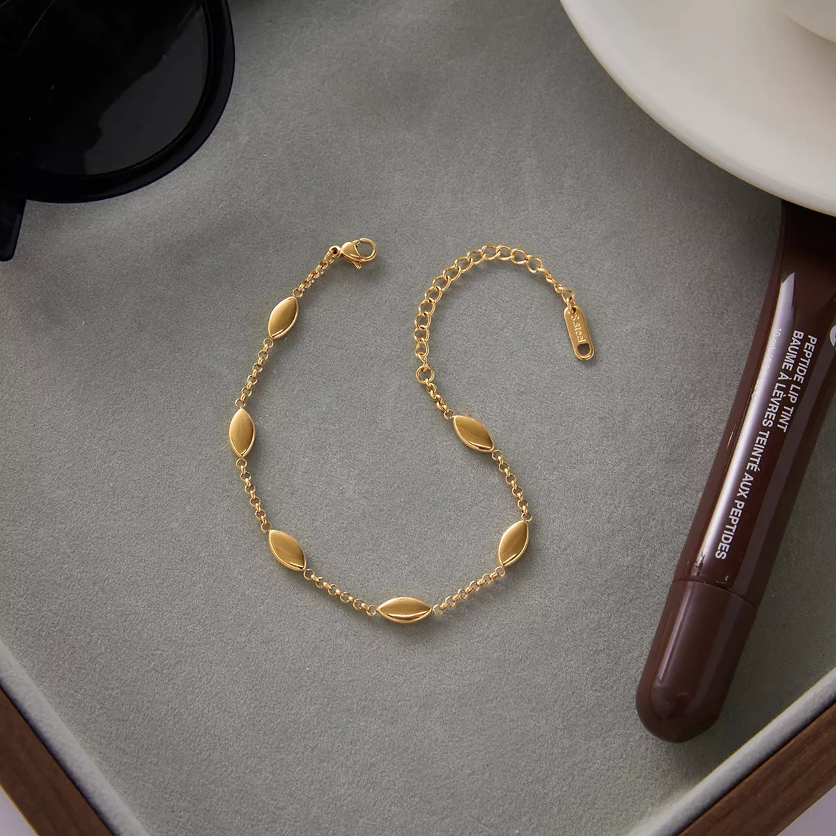 18K Gold-Plated Chain Link Bracelet