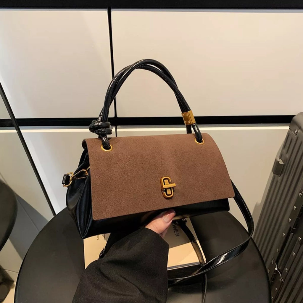 Flap Crossbody Bag with Top Handle
