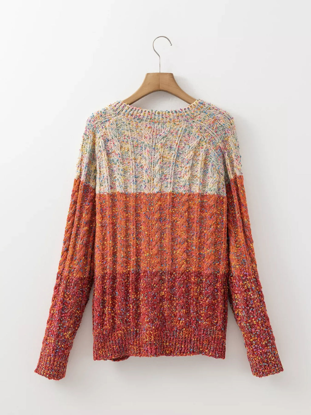 Multicolour Colorful Confetti Wool Ball Knitted Sweater