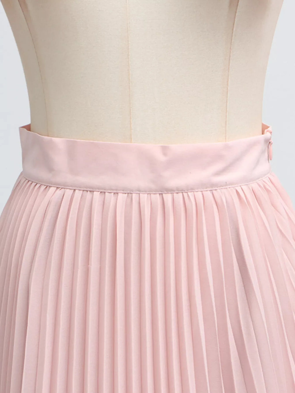 Frill Lapel Collar Top and Pleated Skirt Set