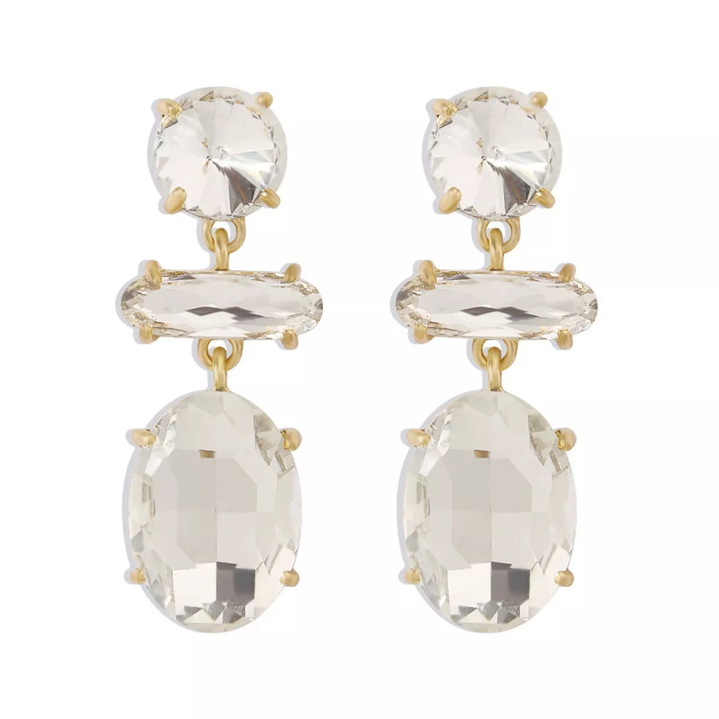 Alloy Geometric Dangle Earrings