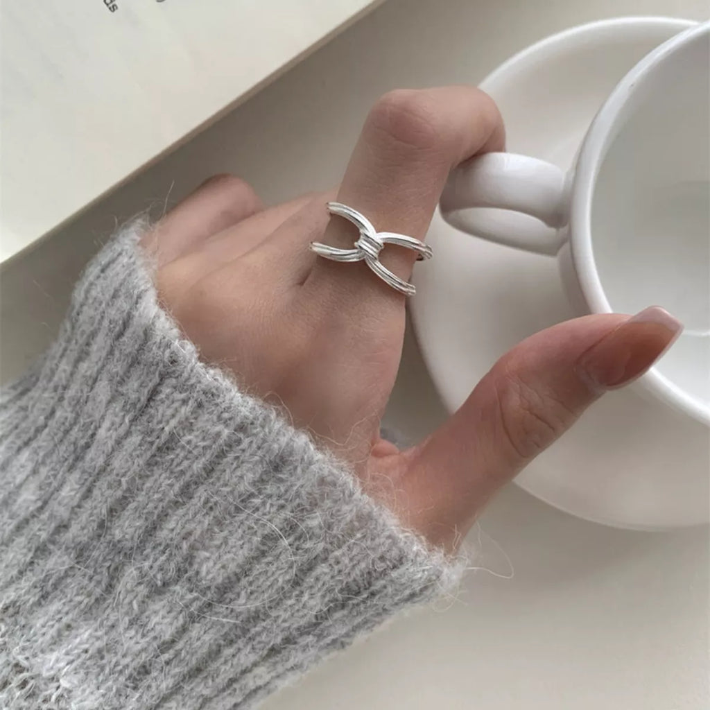925 Sterling Silver Knot Ring