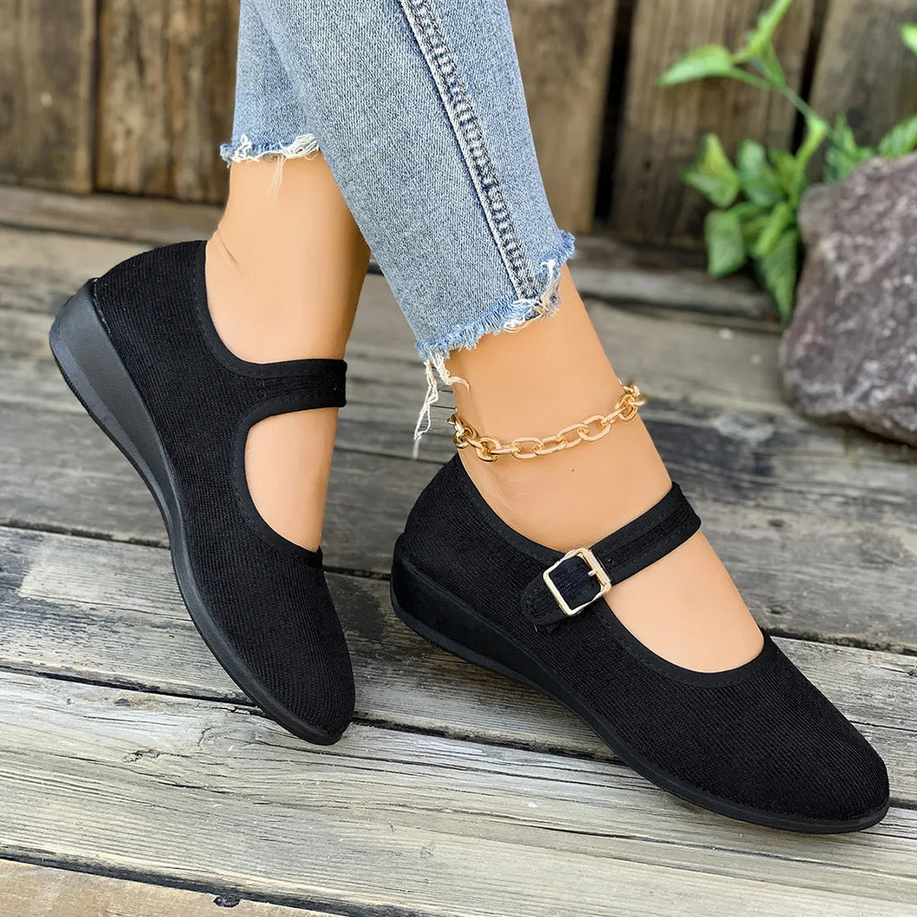 Round Toe Mesh Slip-Ons
