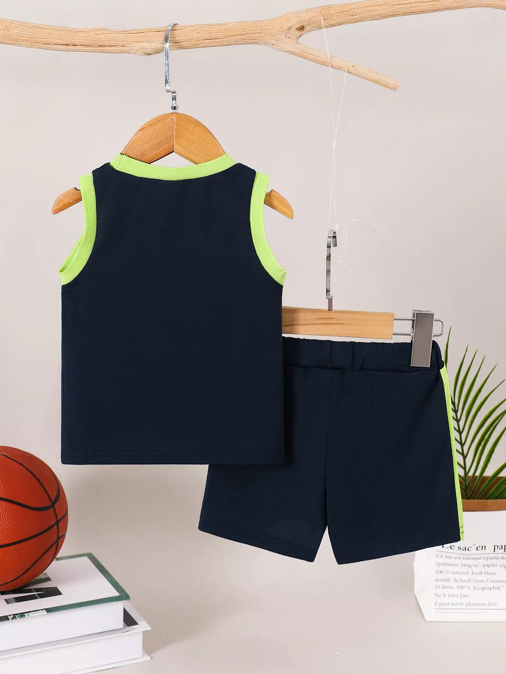 Children's Basketball Player Tank Top & Shorts Set
