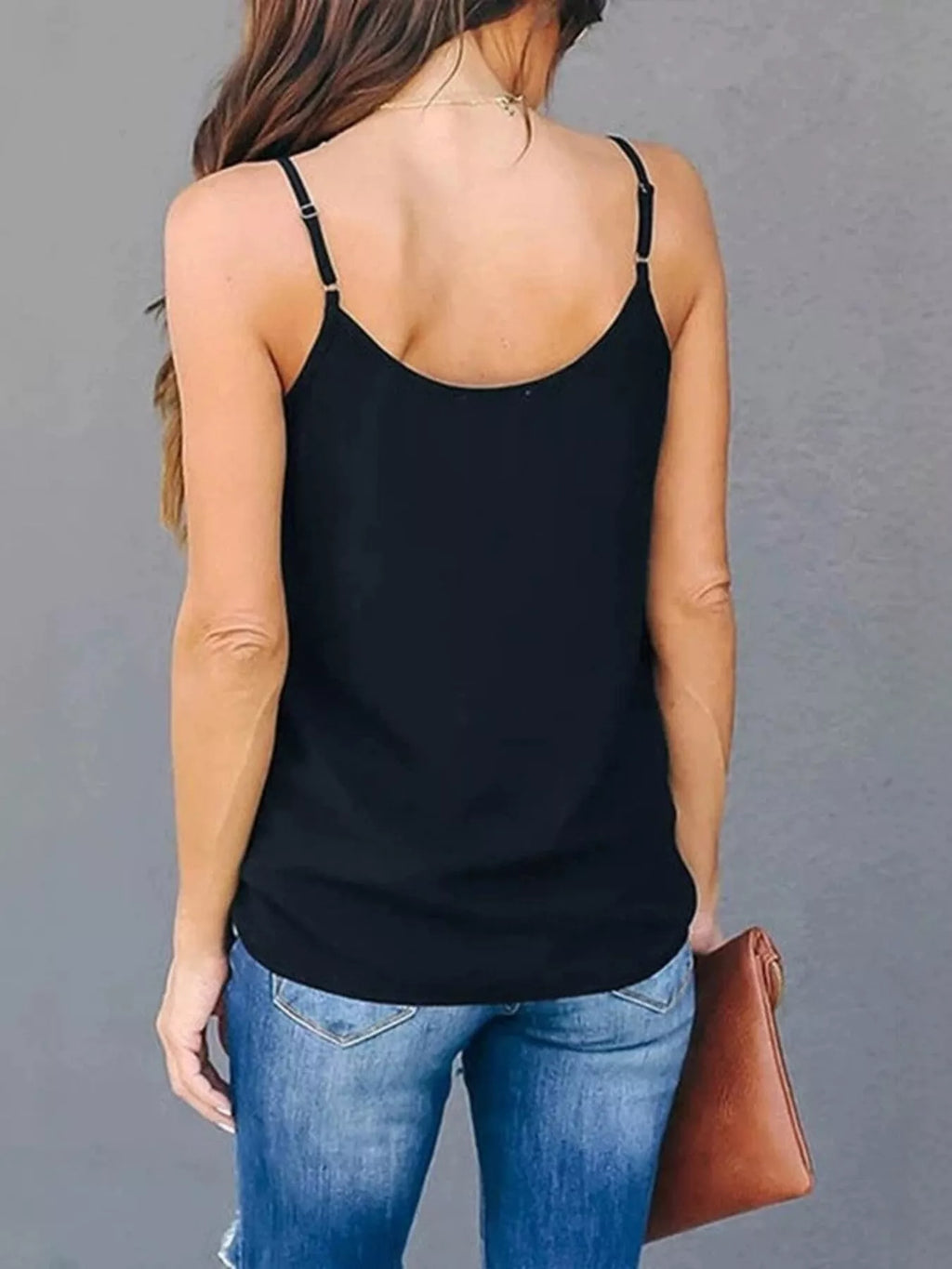 Full Size V-Neck Cami Top Plus Size