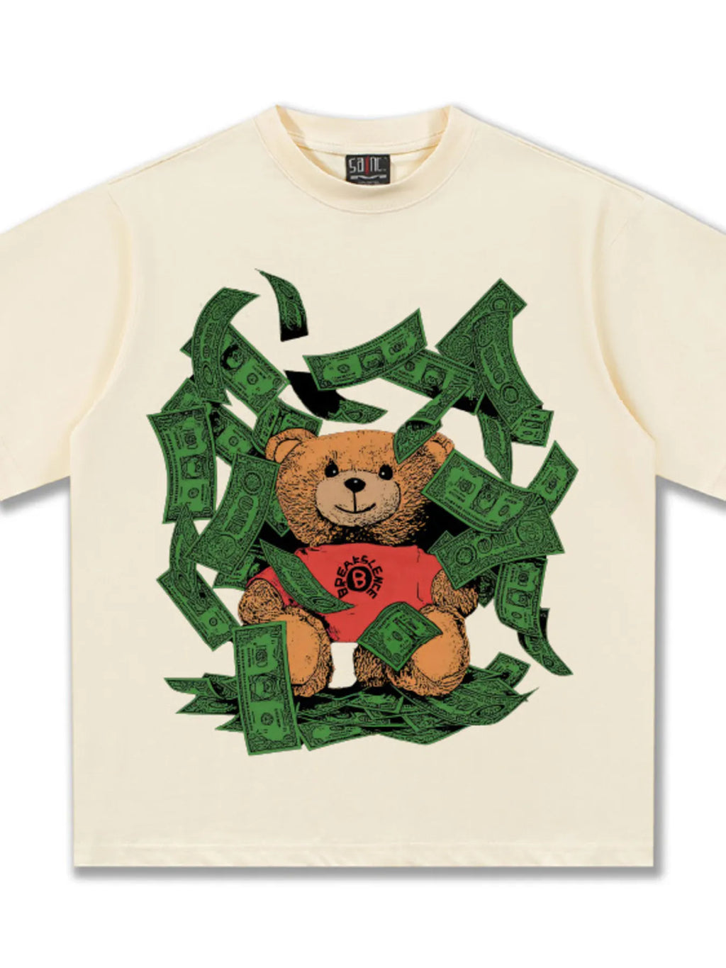 Men's Money Bear Graphic Short Sleeve T-Shirt