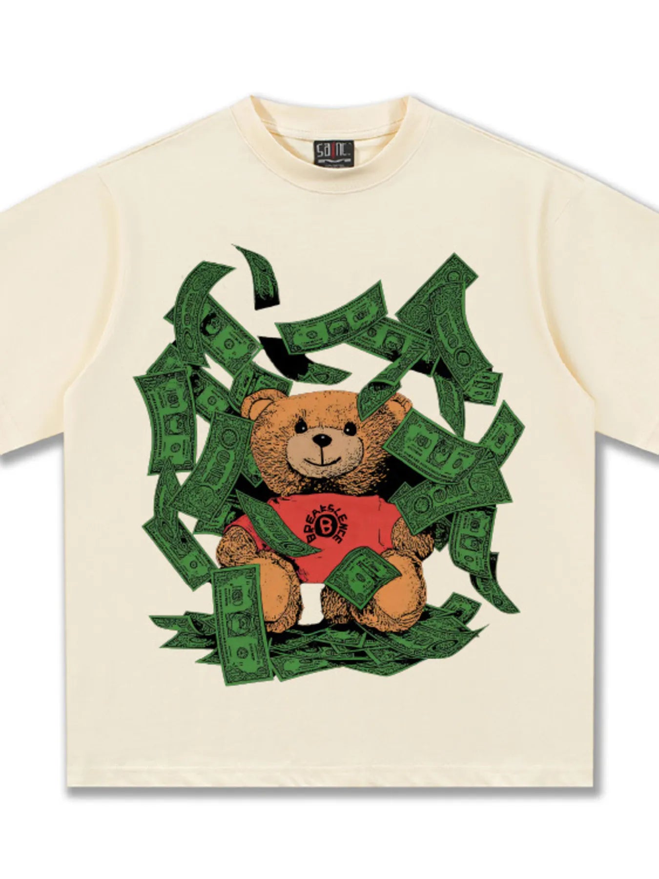 Men's Money Bear Graphic Short Sleeve T-Shirt
