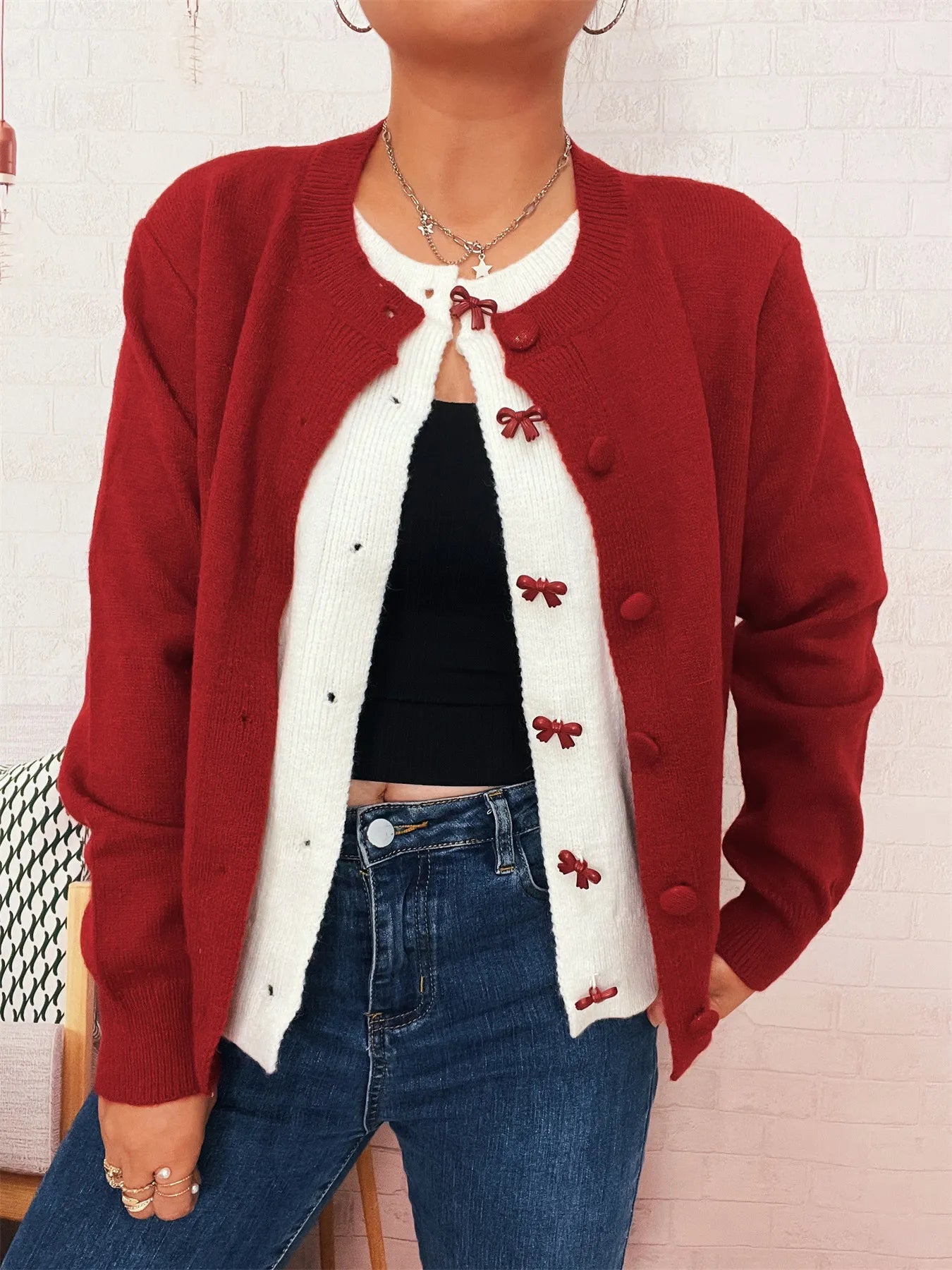 Button-Up Long Sleeve Cardigan
