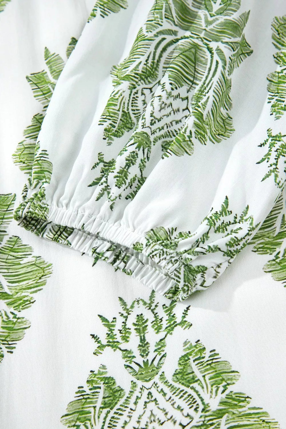 Floral Print Contrast Patchwork Ruffle Detail Mini Dress
