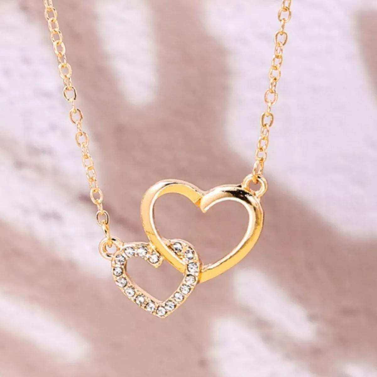 18K Gold-Plated Heart Pendant Necklace