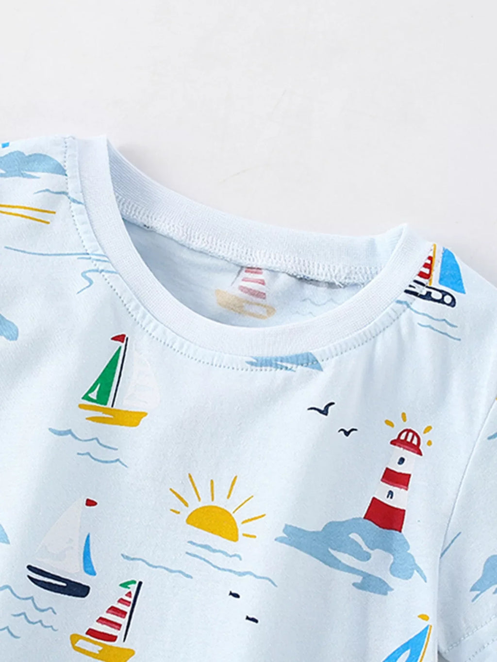 Children's Nautical Print T-Shirt and Shorts Set