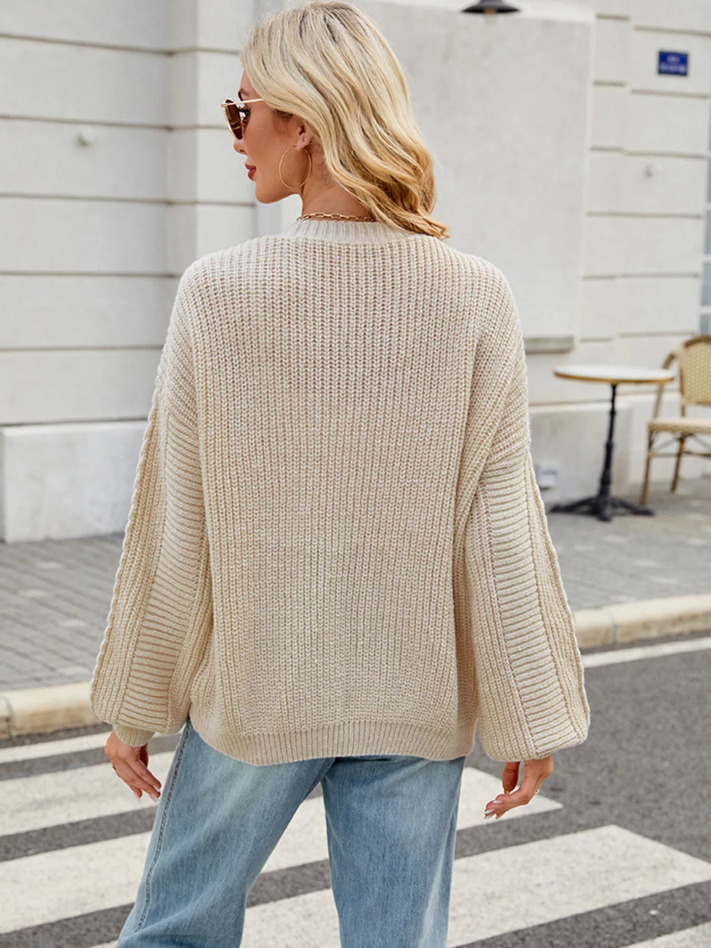 Button Up Long Sleeve Cardigan