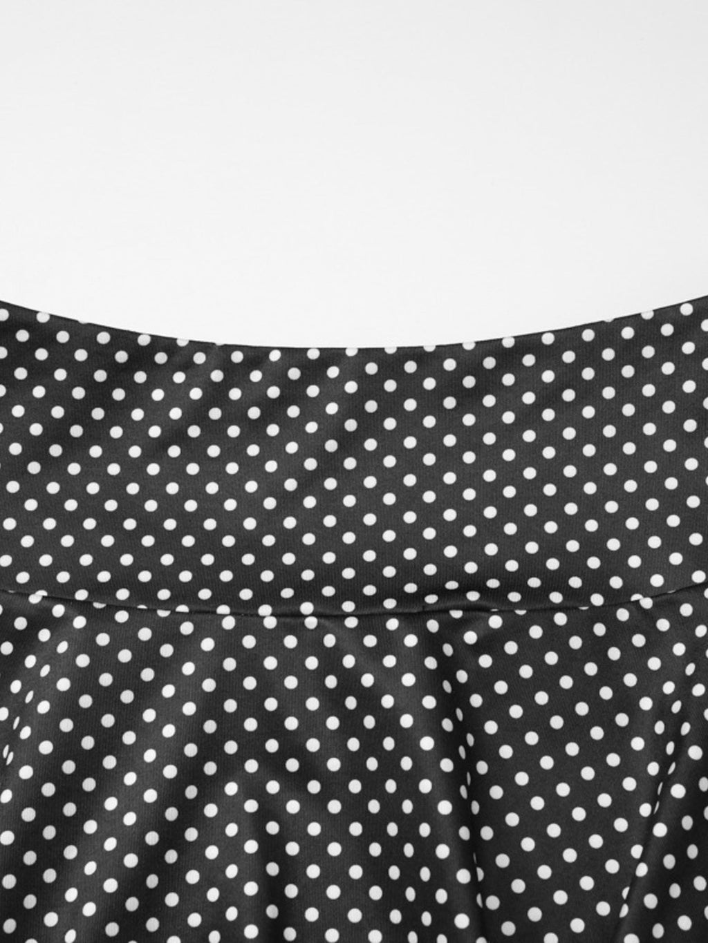 Polka Dot Print Crop Top and Skirt Set
