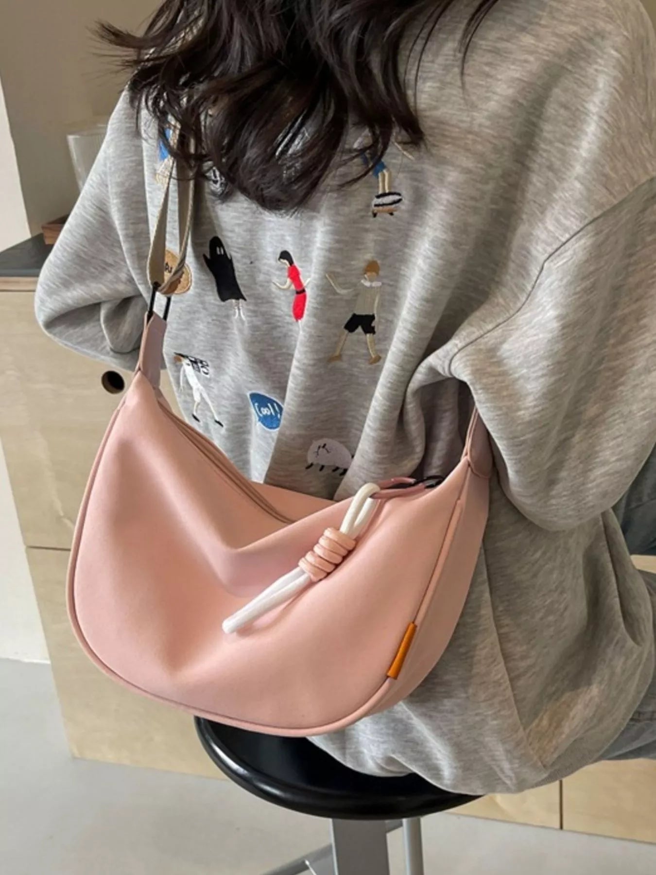 Woven Strap Crossbody Bag