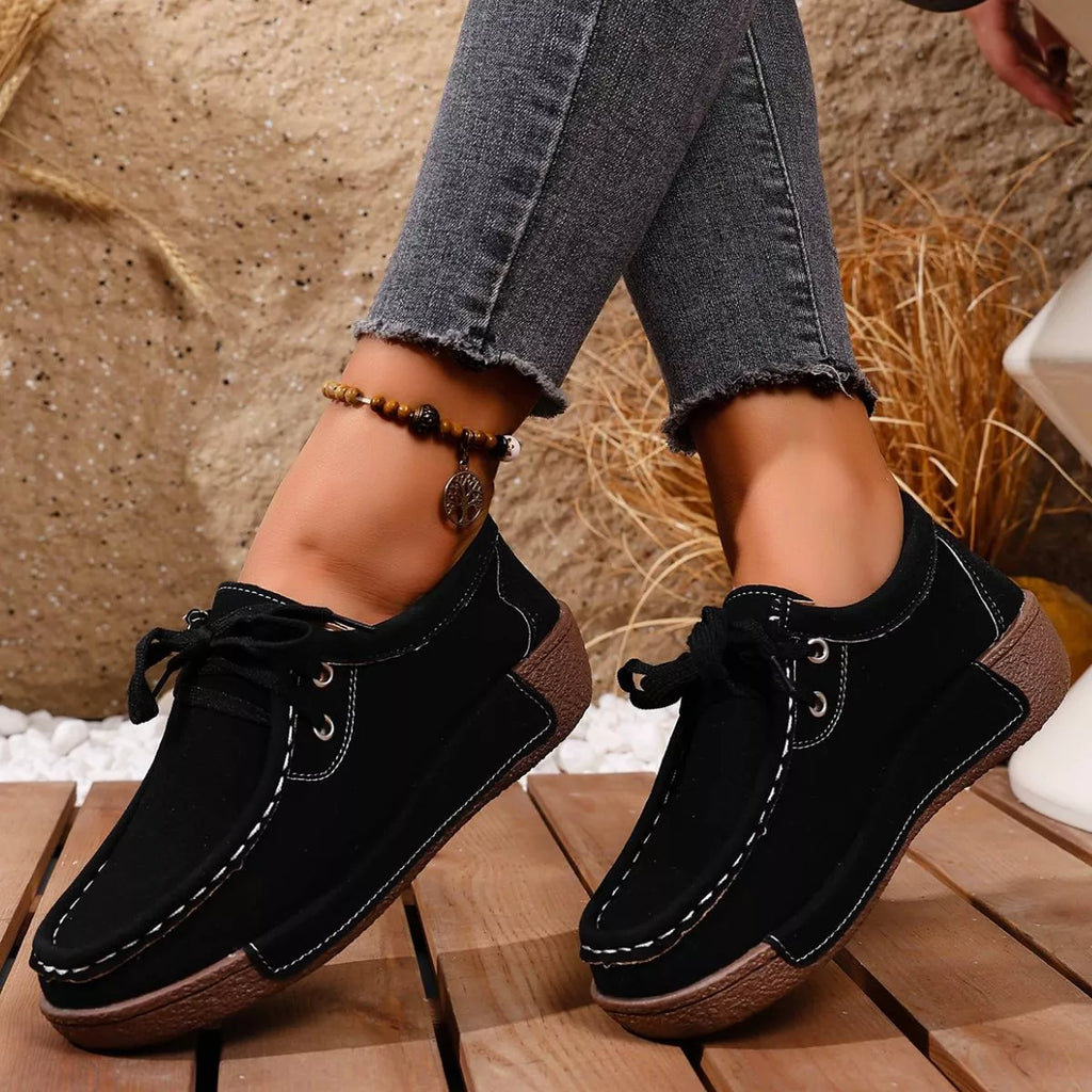 Lace-Up Casual Loafers