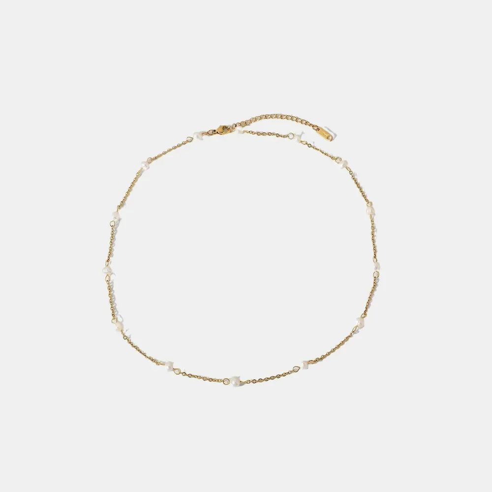 Freshwater Pearl 18K Gold-Plated Necklace
