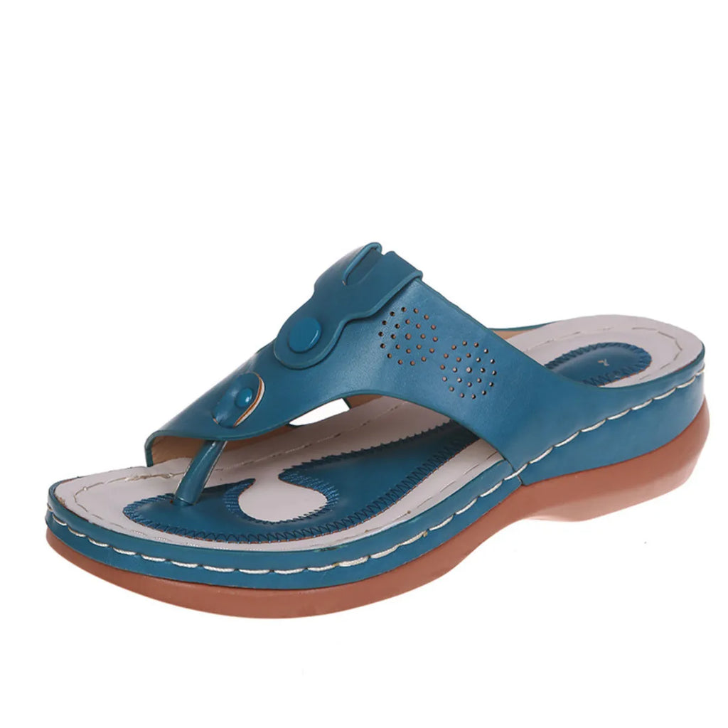 Cutout Wedge Sandals