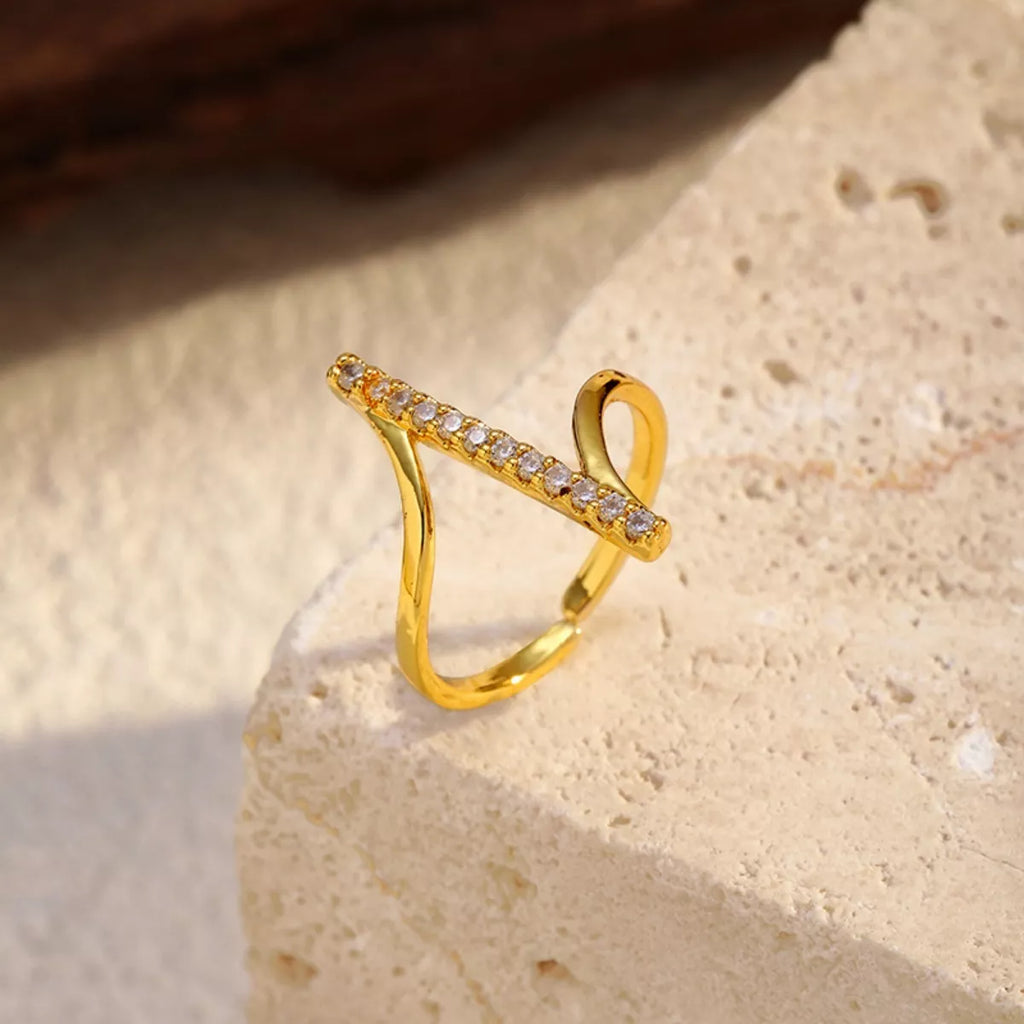 Irregular Rhinestone Ring