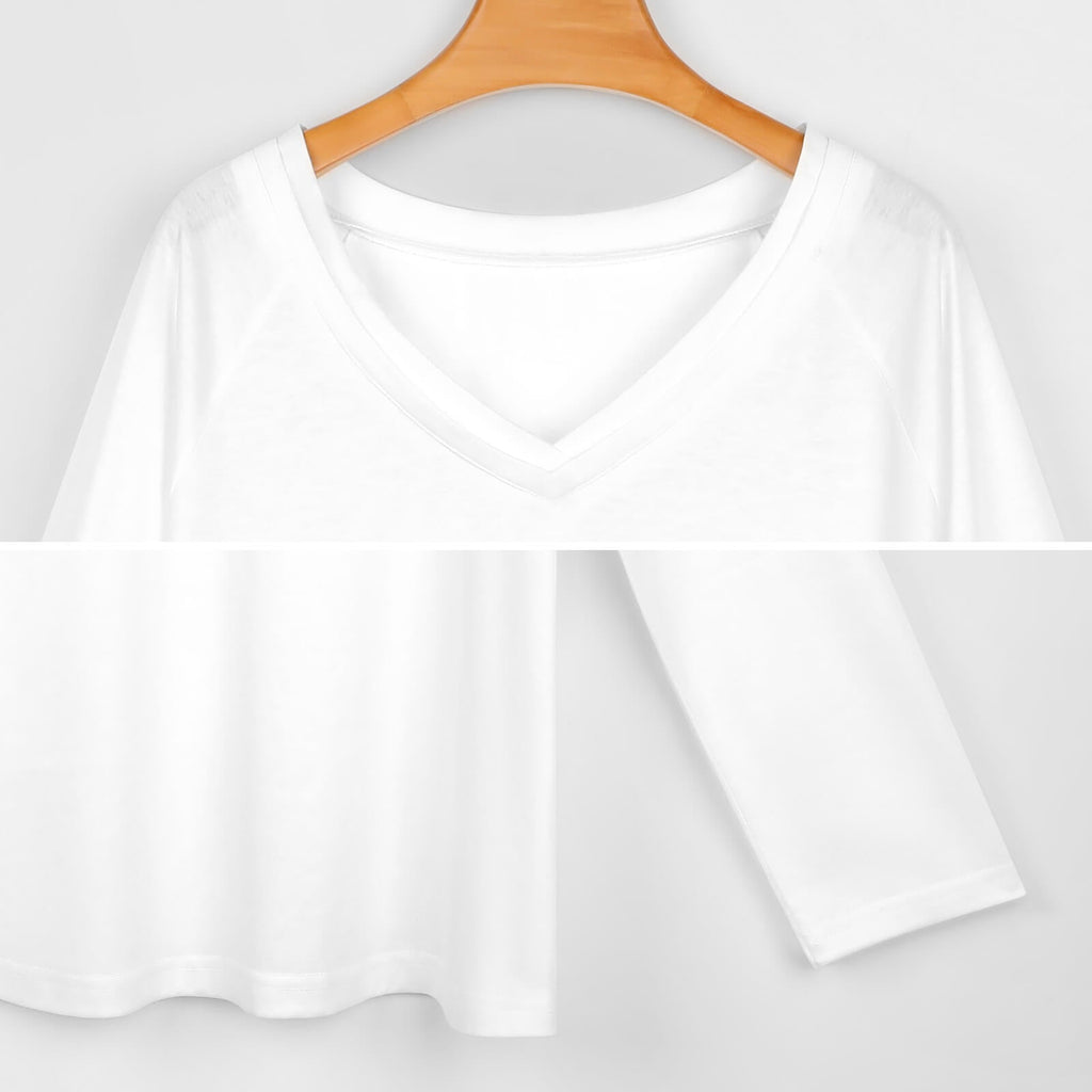 Baha Ranch Vintage Cowgirl Collage Western Print Long Sleeve Top
