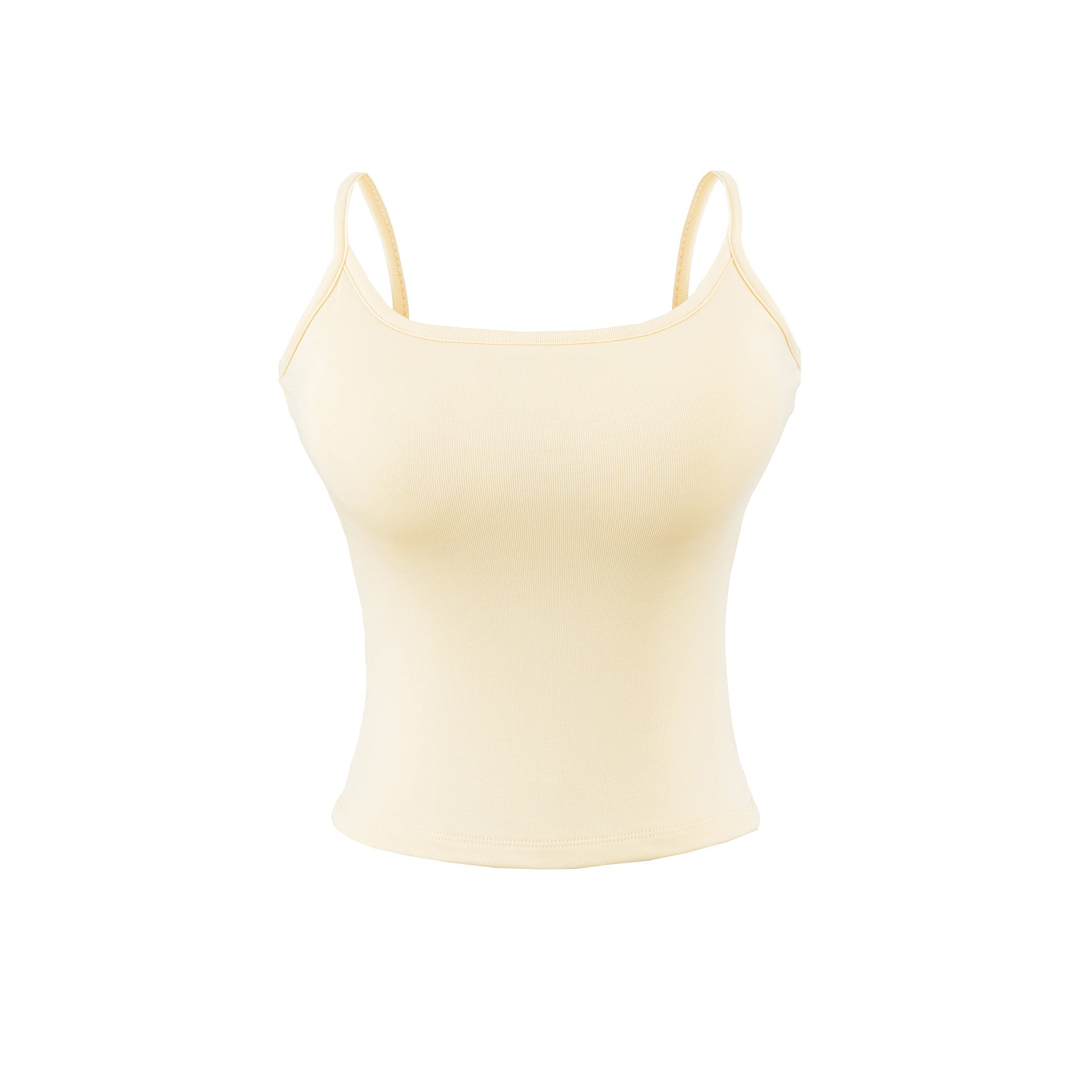 U-neck waist cinching tank top