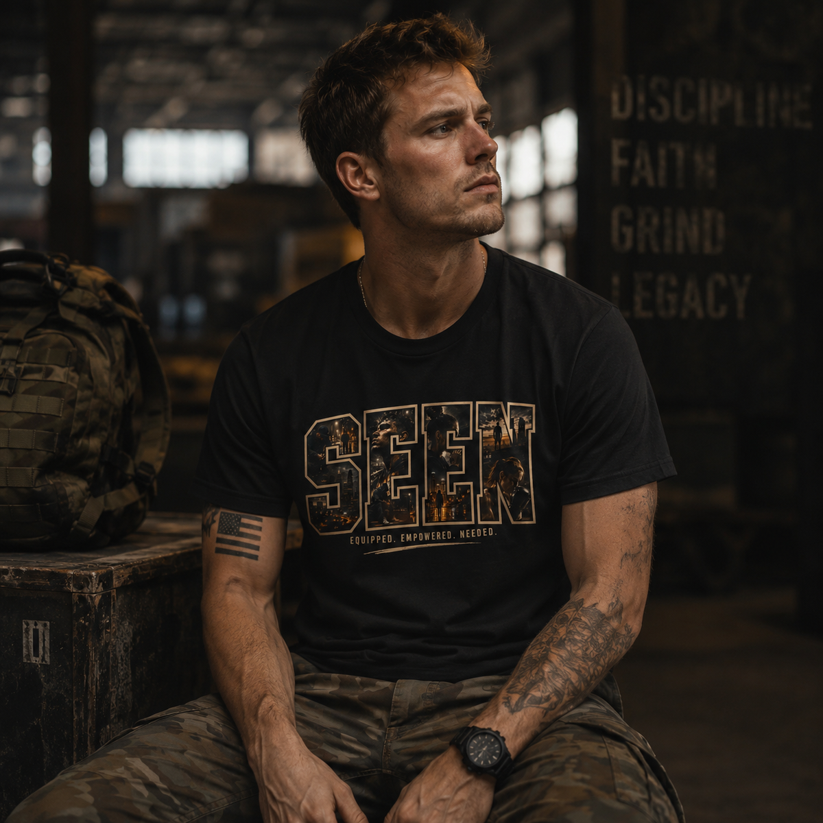 SEEN. Acronym Graphic Tee — Faith Identity Streetwear