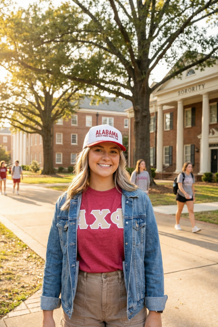 TRR - Cotton Structured Hat - ALABAMA Girls Have More fun