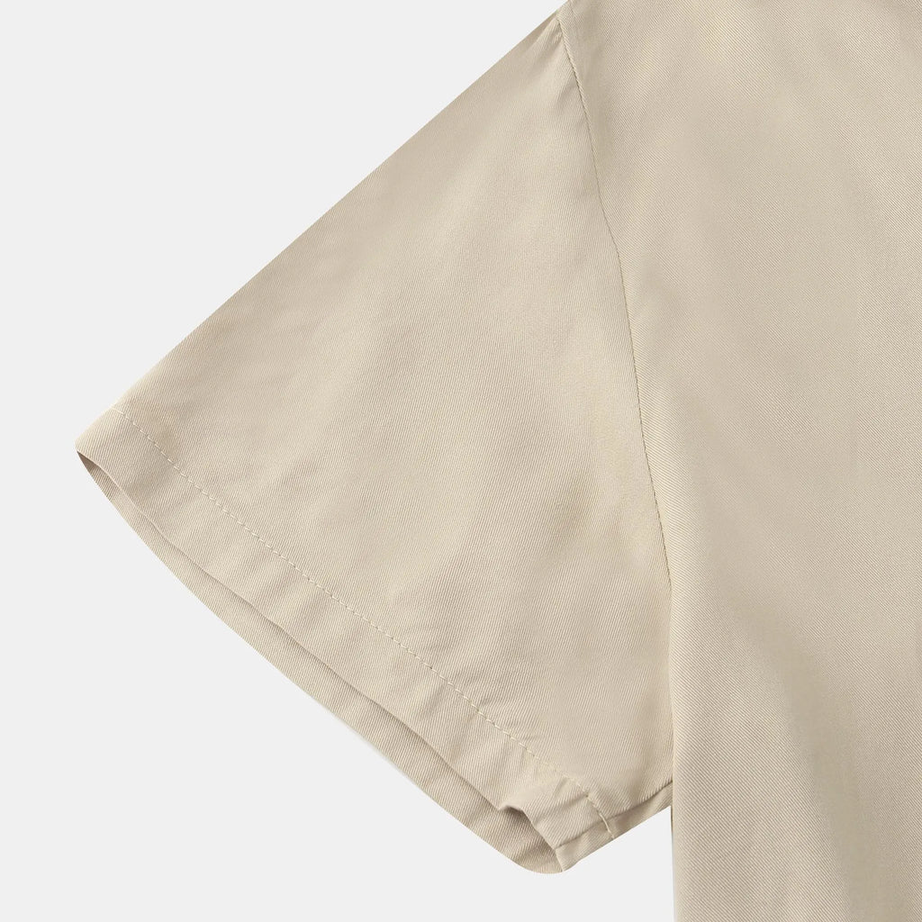Men's Plus Size Casual Short Sleeve Button Down Shirt