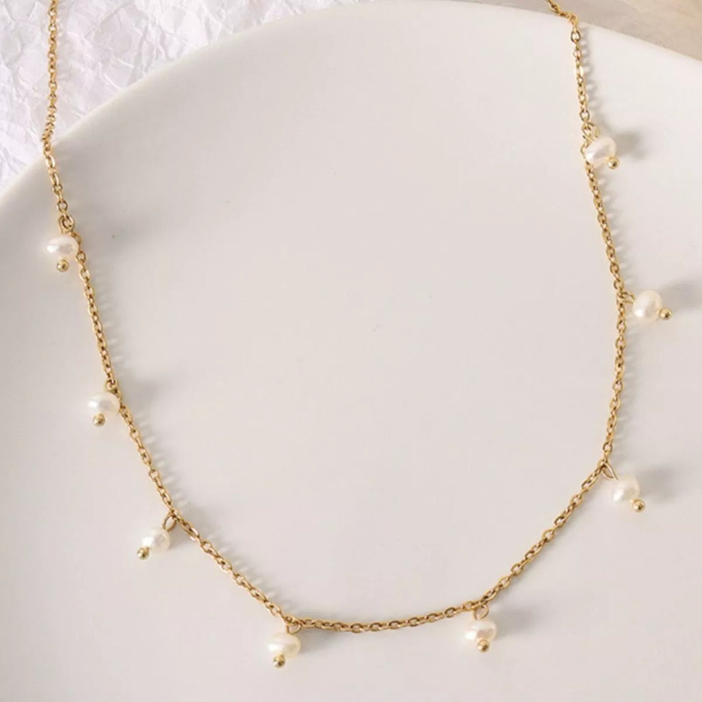Freshwater Pearl 18K Gold-Plated Necklace