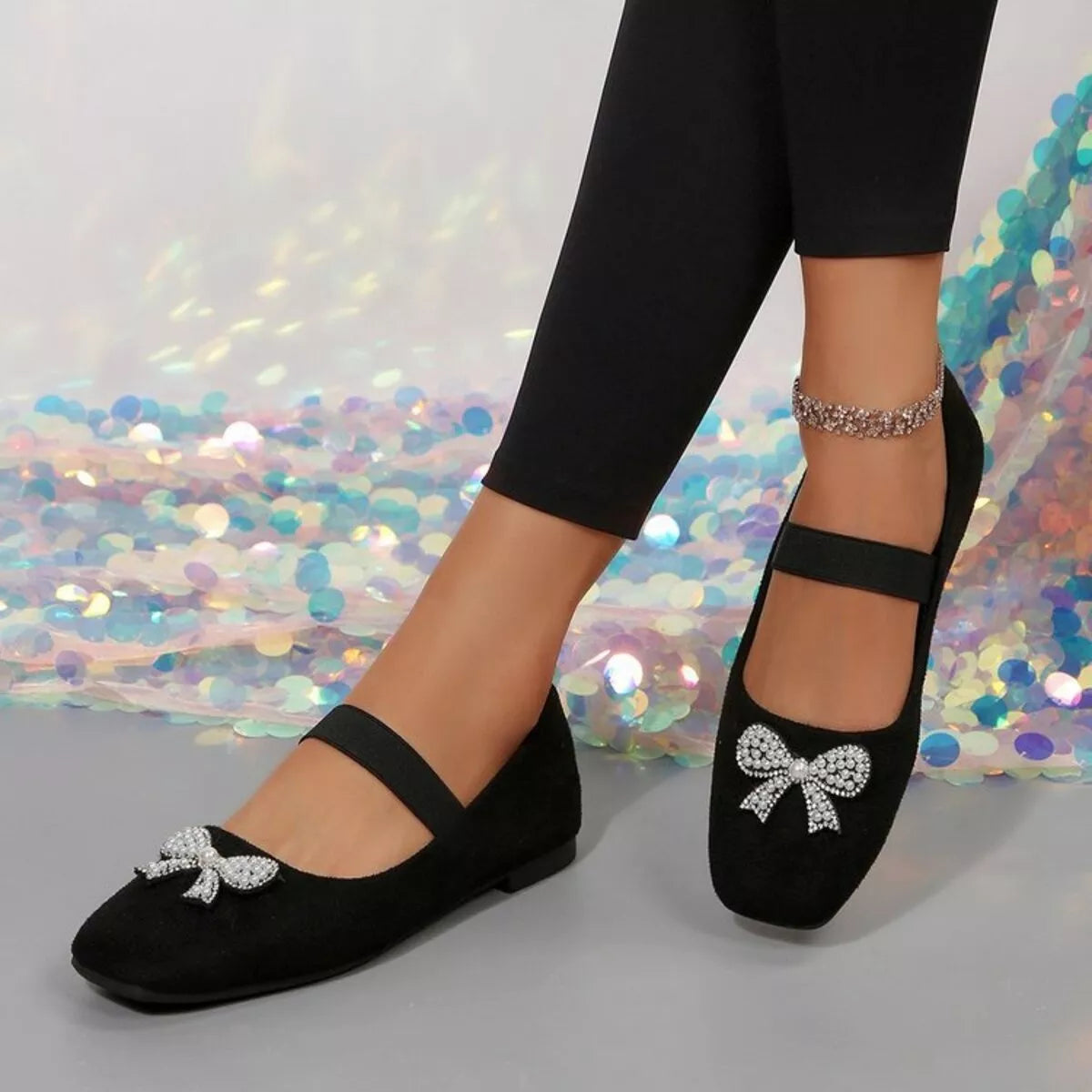 Square Toe Flats Slip-Ons