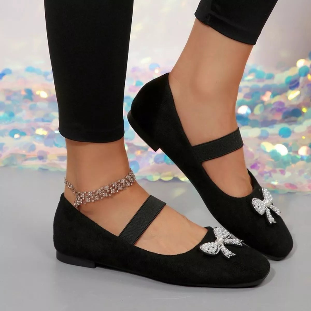 Square Toe Flats Slip-Ons